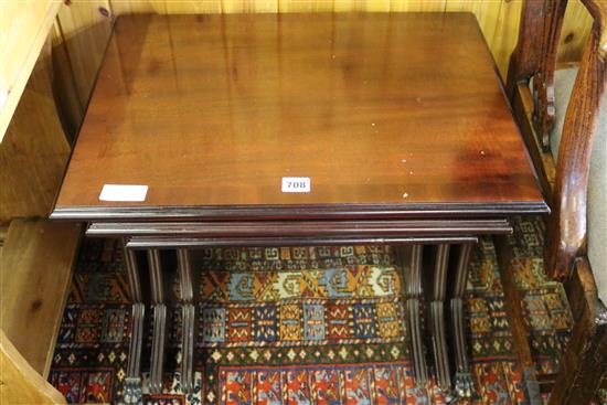 Nest 3 mahogany tables